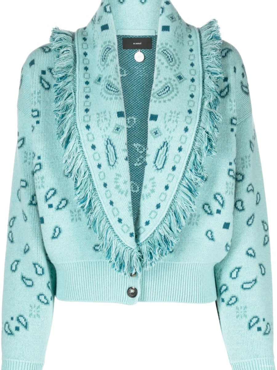 Cheap Alanui bomber cardigan Women bandana-jacquard 0412
